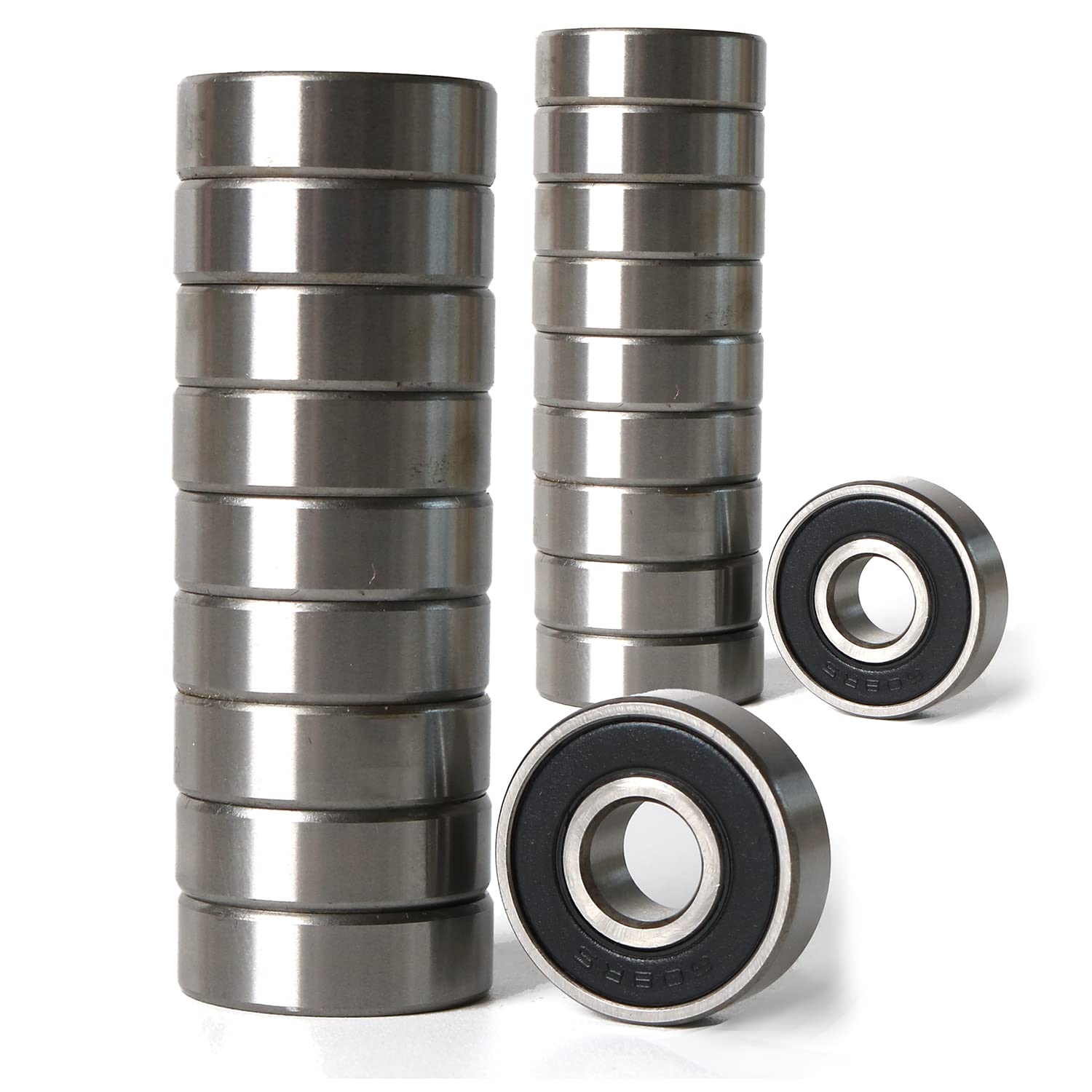 608-2RS Ball Bearings 608-2RS High Speed ABEC-9 Skateboard Bearings for Blenders SkateboardsScooters Spinners Roller 608 Skateboard Bearing 20 pcs