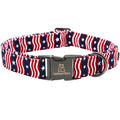 Lionheart glory American Flag Dog Collar 4 of July Dog Collar Heavy Duty Adjustable Patriotic Dog Collars for Small Dogs Pet Gift Summer Collars Independence Day Dog Collar